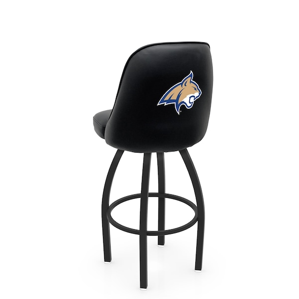 Holland Bar Stool Co Logo Grizzly Montana State 30 in. Swivel Bar Stool with Black Wrinkle Finish L048 - main