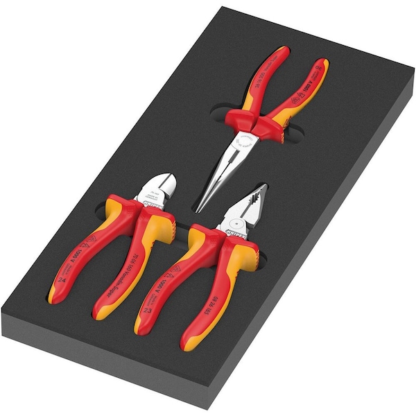 Wera 9784 Foam insert KNIPEX pliers set VDE 1, 3 pieces 5150184001 - main