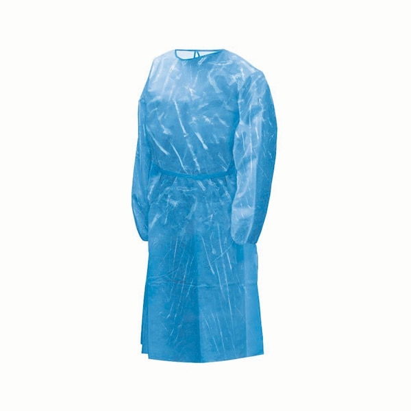 Jorgensen Laboratories Isolation Gown w/Poly Coat, Blue, 50PK J0737 - main