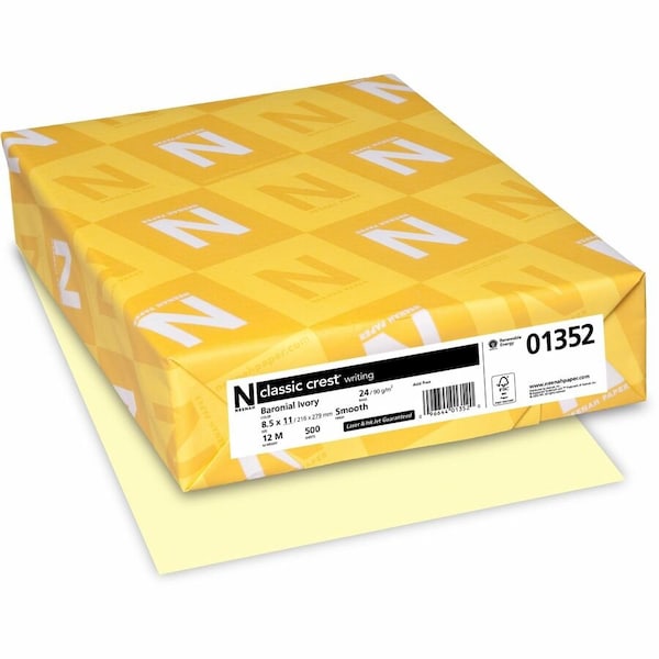 Classic Crest Premium Laser, Inkjet Copy Multipurpose Paper Baronial Ivory, White, 500PK NEE01352 - main