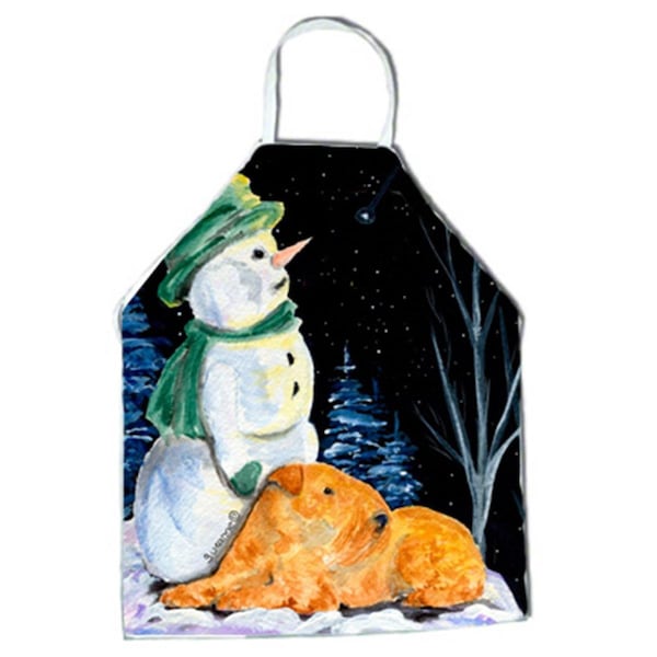 Carolines Treasures Snowman with Lakeland Terrier Apron - 27 x 31 in. SS8555APRON - main