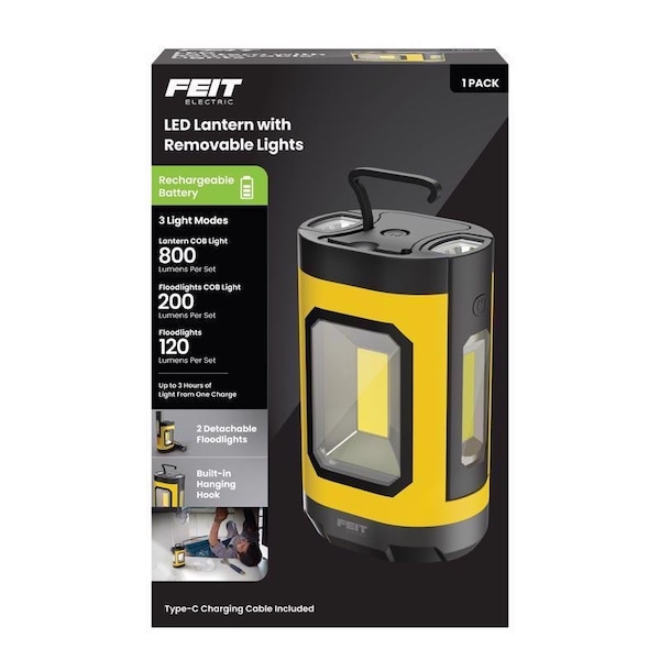 Feit Electric Feit 1000 lm LED Rechargeable Hanging Hook Work Light LANRFL1000 - main