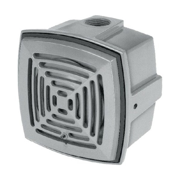 Edwards Signaling Weatherproof Vibrating Horn, 24VDC, Indoor/Outdoor, Surface Mount, .16 Amps, Continuous Sound 877-G1 - main