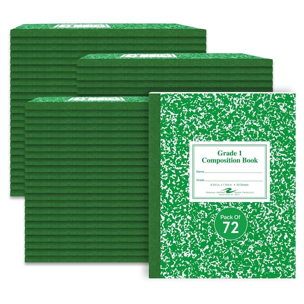 Roaring Spring Composition Notebooks, Grade 1 Ruled, PK72 77920CS - main