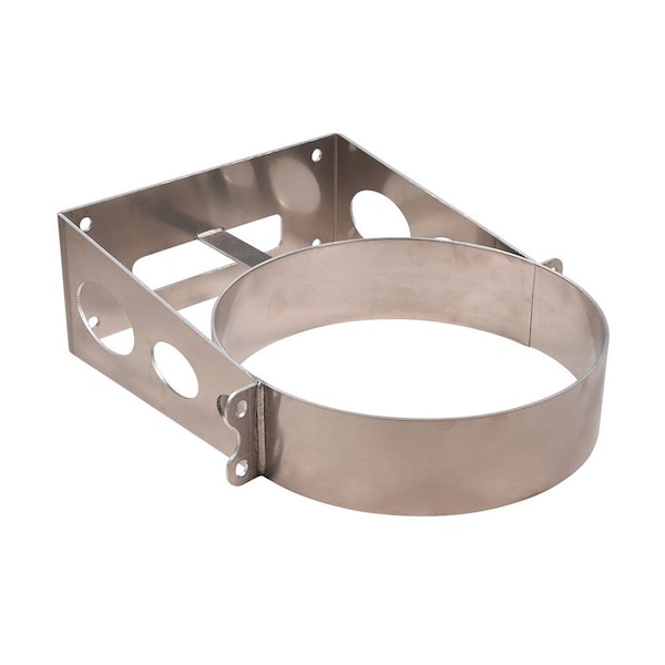 Mytee Products 4Gallon Aluminum Trash Can w/ lids Brackets Mount for Truck - Vertical Mounting TRC-M-4GAL - main