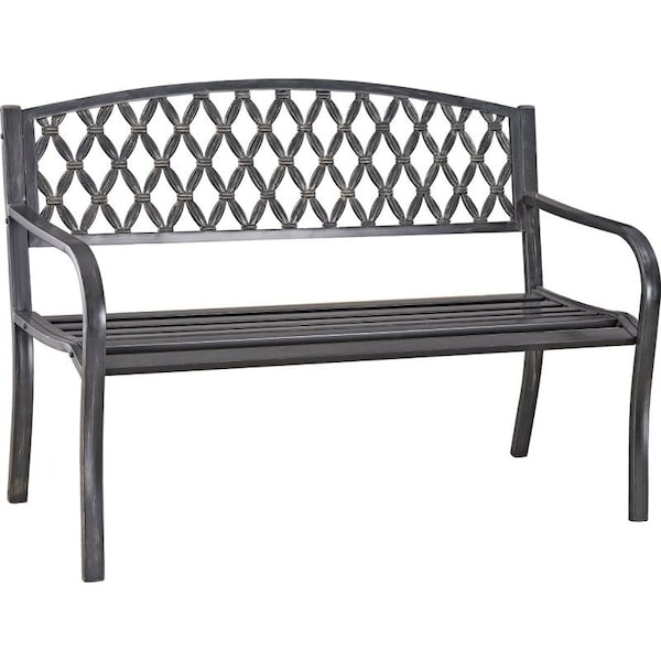 Seasonal Trends Park Bench, Steel SeatFrame D3819C - main