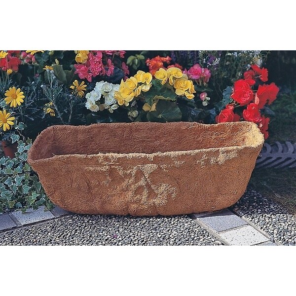 Landscapers Select Planter Liner, 24 in W, 9 in H, Rectangular, Natural Coconut, Brown T51550-3L - main