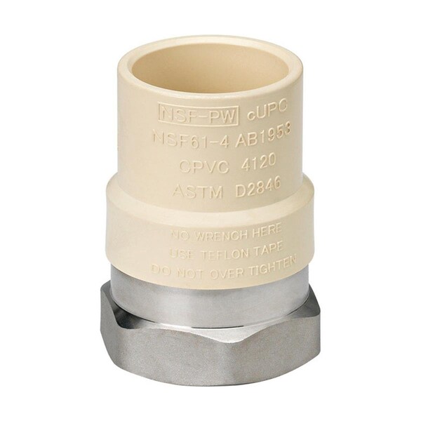 Homewerks Schedule 40 1 in. Dia. x 1 in. Dia. FPT To CTS CPVC Transition Fitting 4694006 - main