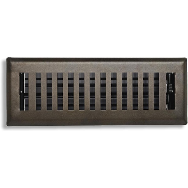 Sierra Grates 2 in. H X 10 in. W Powder Coat Steel, Metallic Bronze Floor Register CTP210-BRZ - main