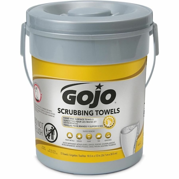 Gojo reg Scrubbing Towels, White GOJ639606 - main