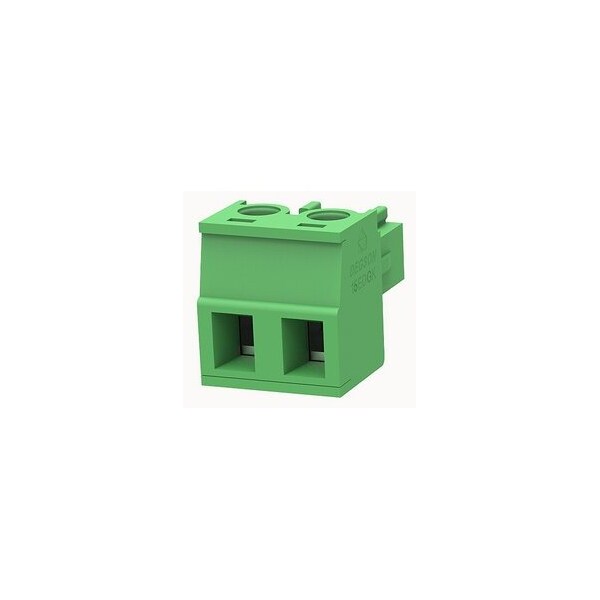 Degson Pluggable Term Blk.Color:GreenPitch:5.08Poles:2, screw type, 300V/8A 15EDGK-5.08-02P-14-00AH - main