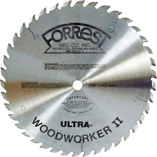 Grizzly 10" 40T Ultra Thin Kerf Woodworker II Circular Saw Blade T33590 - main