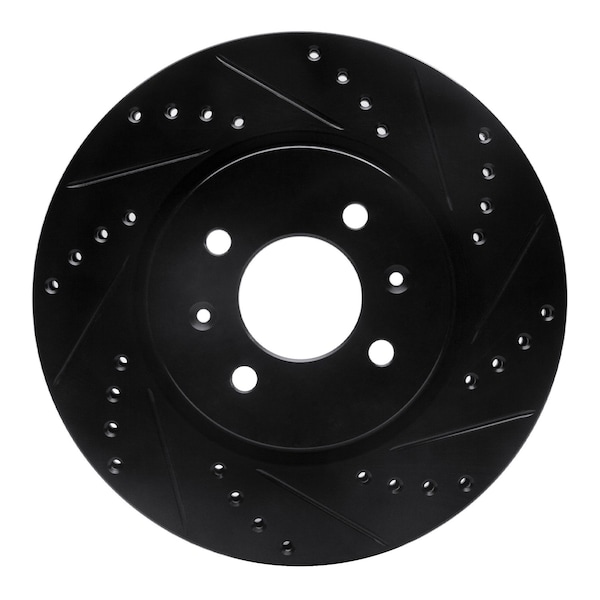Dynamic Friction Co DFC Brake Rotor - Drilled and Slotted - Black 633-21015R - main