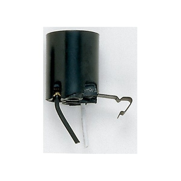 Satco Snap-In Socket Brckt Extends 1/2in From End 7in AWM B/W Leads 105C 1-1/2in H 1-1/4in Dia 660W 250V 90/595 - main