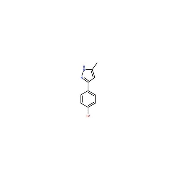 Ak Scientific 3-(4-Bromophenyl)-5-methyl-1H-pyrazole (5g), CAS 145353-53-3 7179AA-5g - main