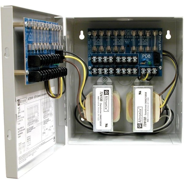 Altronix Power Supply 16 Fuse 24Vac at 8A ALTV2416 - main