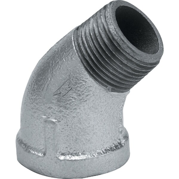 Anvil 1/4'' 45 Deg. Street Galvanized Elbow, 1/8 Bend 8700128401 - main