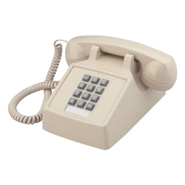 Cortelco Cortelco 250009VBA20M Standard Phone - Ivory - 1 x Phone Line - Hearing Aid Compatible 2500-V-IV - main