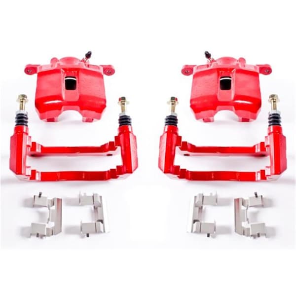 Powerstop Powerstop Performance Floating Front Brake Calipers for 2003-2007 Honda Accord, Red S2584 - main