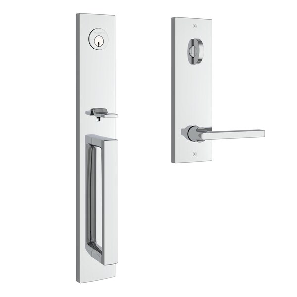 Baldwin Emergency Egress Santa Cruz Handleset with Square Lever and Contemporary Square Escutcheon with EESANXSQUCQE260 - main