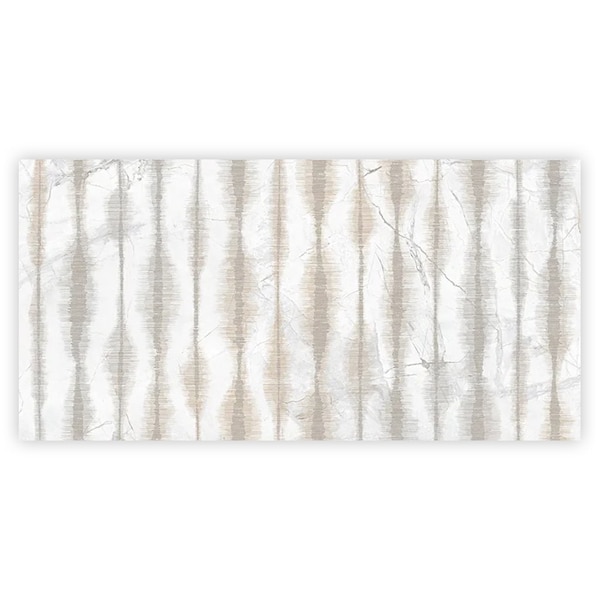 Apollo Tile 24x48 in. Polished Cream beige and Crisp White Porcelain Wall Tile 7.75 sq ft/case - 1 Pack COS88MLD2448 - main
