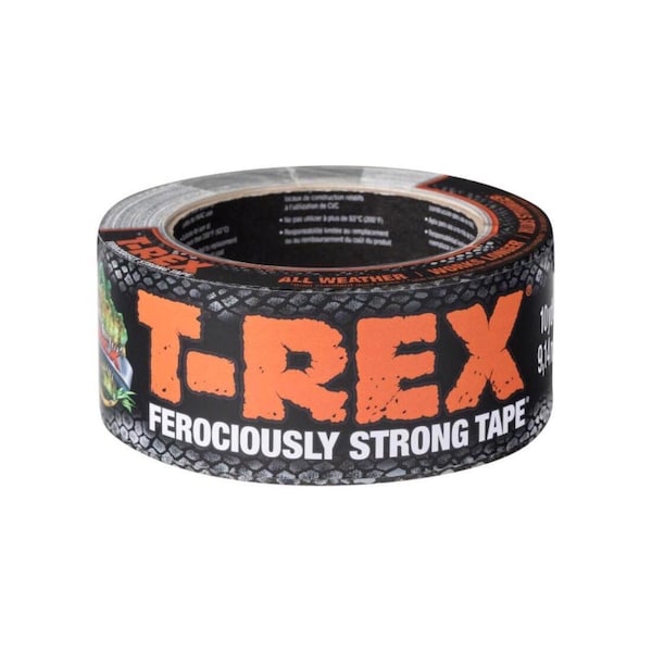 T-Rex Duct Tape, 12 yd L, 1.88 in W, Cloth Backing, Gunmetal Gray 241309 - main