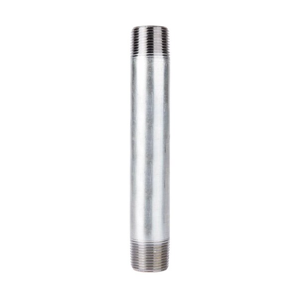 Ace Trading - Nipple 1-1/2 in. MIP each X 1-1/2 in. D MIP Galvanized Steel 8 in. L Nipple 303U112X8 - main