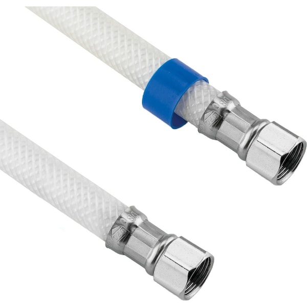 Westlake Pipe & Fittings 3/8'' Cx3/8'' Cx48'' L Braided Poly Vinyl Appliance Water Connector 10/1/2546 - main
