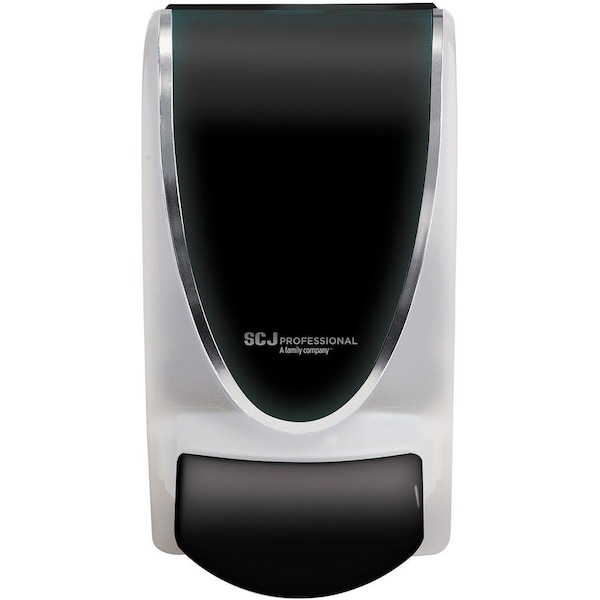 Sc Johnson Professional Transparent Manual Dispenser, 1 L, 4.92 x 4.5 x 9.25, Black/Chrome, PK15, 15PK TPB1LDS - main