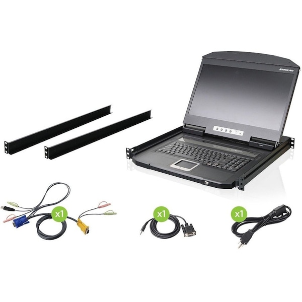 Iogear 18.5" Widescreen Short Depth LCD Console GCL1900W - main