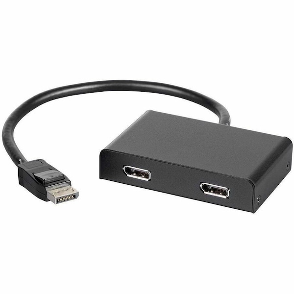 Monoprice 2-PORT DISPLAYPORT 1.2 TO DISPLAYPORT MULTI-STREAM TRANSPORT MST HUB 21972 - main