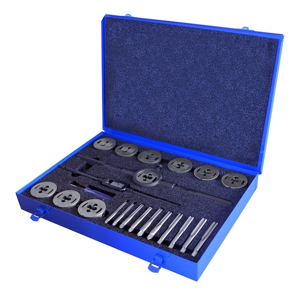 Greenfield Threading 23PC 512 NC-NF PLG TAP&QS DIE SET 423162 - main