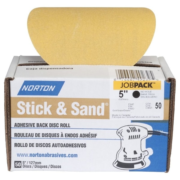 Norton Abrasives Sanding Disc 220G 5"50Pk 07660749232 - main
