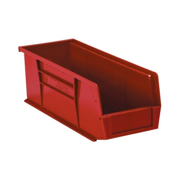 Partners Brand Hang & Stack Storage Bin, Red, 10.9 in W, 11 in L, 6 PK BINP1111R - main