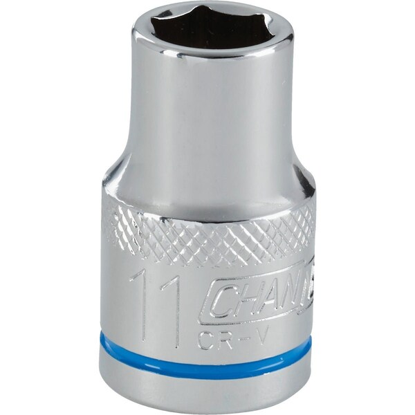 Channellock 1/2'' Drive 11 mm 6-Point Shallow Metric Socket 302796 - main