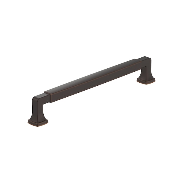 Amerock Stature 7-9/16 inch 192mm Center-to-Center Oil-Rubbed Bronze Cabinet Pull BP55510ORB - main