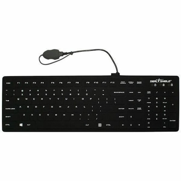 Sealshield SEAL SILK PRO WATERPROOF KEYBOARD BLACK SK104 - main