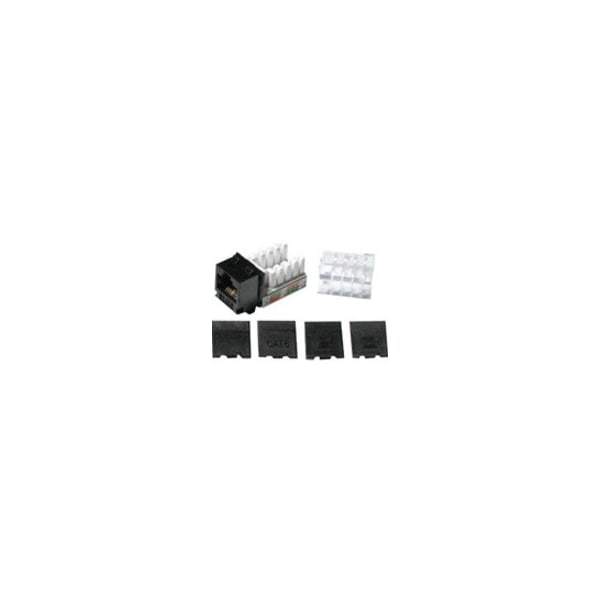 C2G CAT6 RJ45 UTP KEYSTONE JACK - BLACK 29313 - main