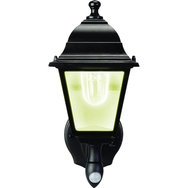 Maxsa Innovations Battery-Powered Motion-Activated Wall Sconce in Black 44219 - main