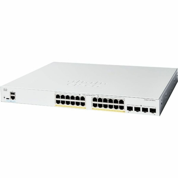 Cisco Catalyst 1200 24-port GE, PoE, 4x1G SFP C1200-24P-4G - main