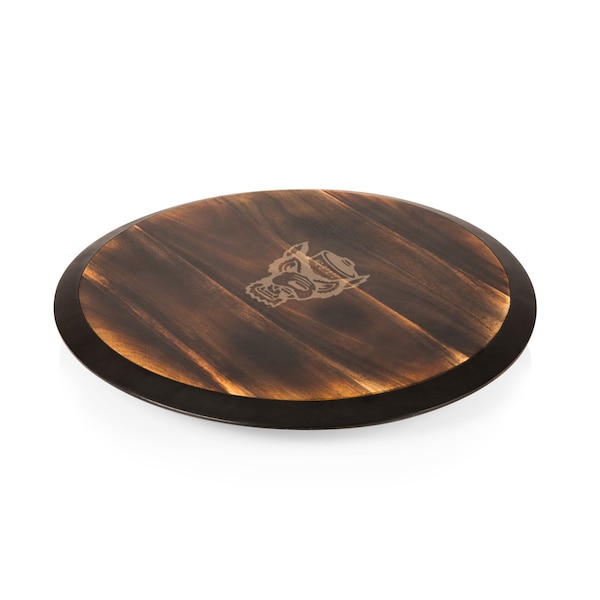 Picnic Time Family Of Brands NC State Wolfpack - Lazy Susan Serving Tray, Fire Acacia Wood 827-18-513-423-0 - main