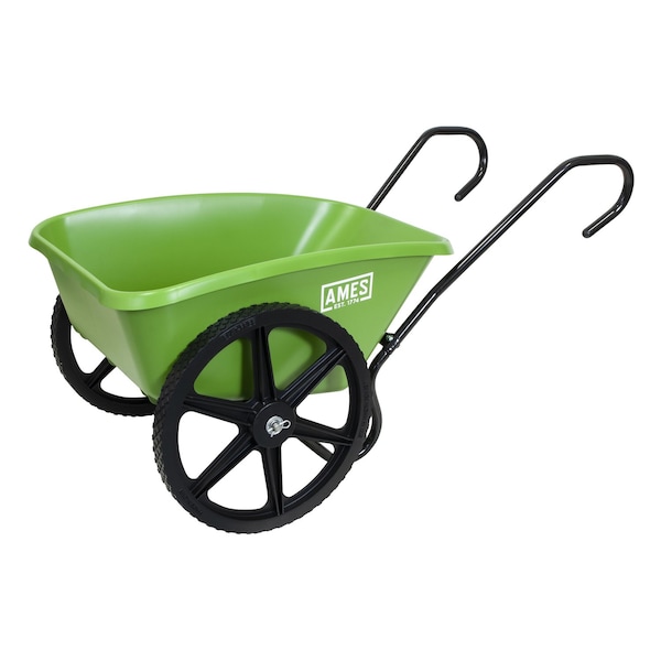 Ames Total Control Yard Cart, 5 cu. ft. Poly Tray, 2-Wheel, Flat Free TCCARTHFF - main