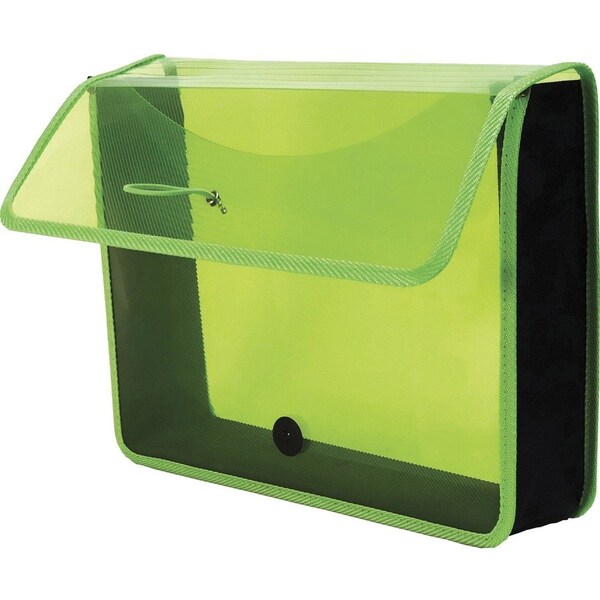 Lion EXPANDNFILE Letter File Wallet, Transparent Green LIO48160GR - main