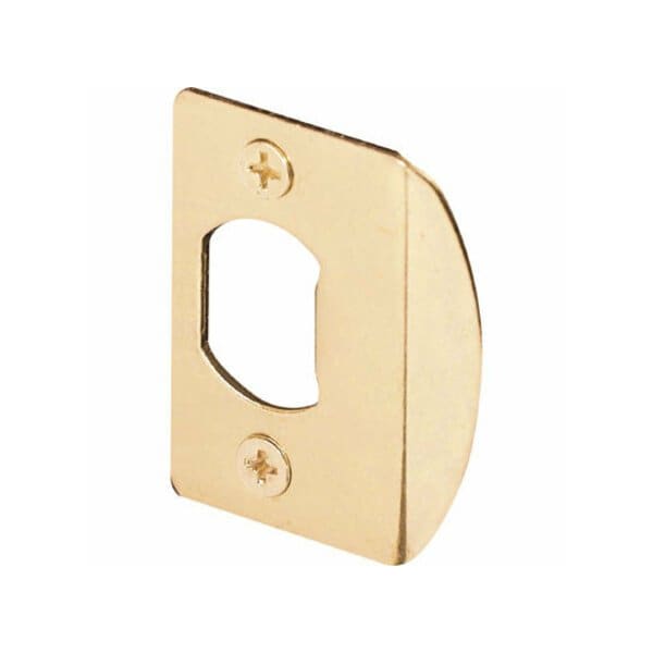 Prime-Line 2.25 in. H X 1-5/8 in. L Brass-Plated Steel Latch Strike Plate E 2232 - main