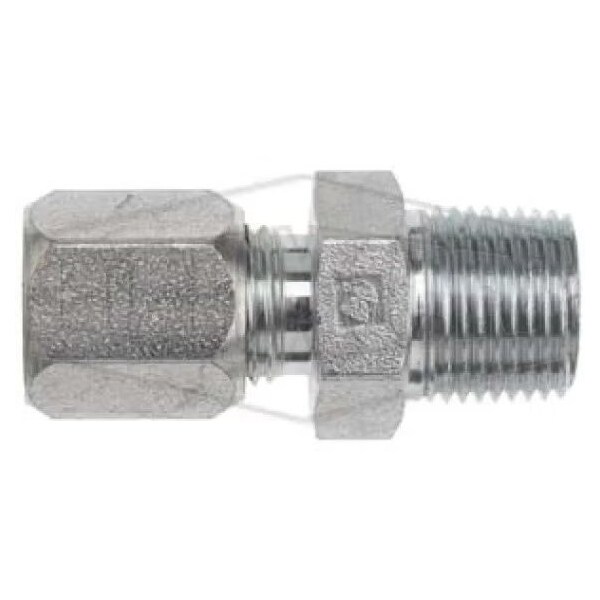 Dixon The Right Connection Flareless Bite Adapter, 3/8 x 1/2 in Nominal, Male Tube x Male NPTF End Style, FLC2404-06-08 - main