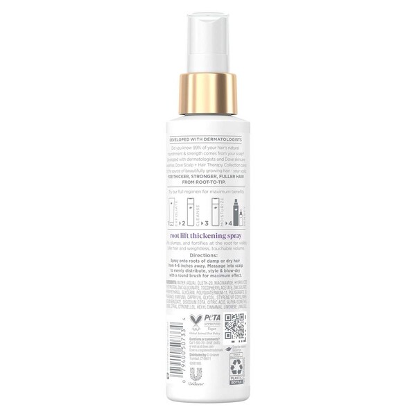 Dove Scalp Plus Hair Therapy Density Boost Root Lift Thickening Spray, 5 Ounce, 6PK 69786454 - main