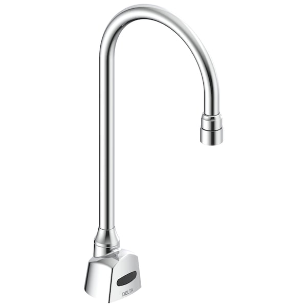 Delta Commercial 1500T Series Deckmount Electronic Gooseneck Faucet, Battery, 1.5Gpm In Chrome 1501TF3320 - main