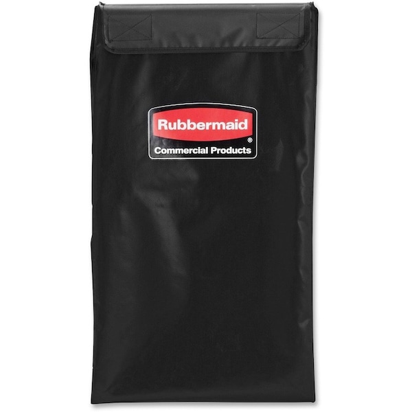 Rubbermaid Commercial Collapsible X-Cart Replacement Bag, 4 Bushel, 220 Lbs, Vinyl, Black 1881782 - main