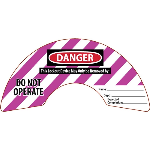 Accuform ROTATING GATE VALVE LABELS 6 in 10 in KDD427PR - main