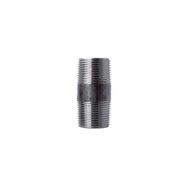 Stz Industries 1 in. MIP each X 1 in. D MIP Black Steel 2-1/2 in. L Nipple 300UP1X212 - main